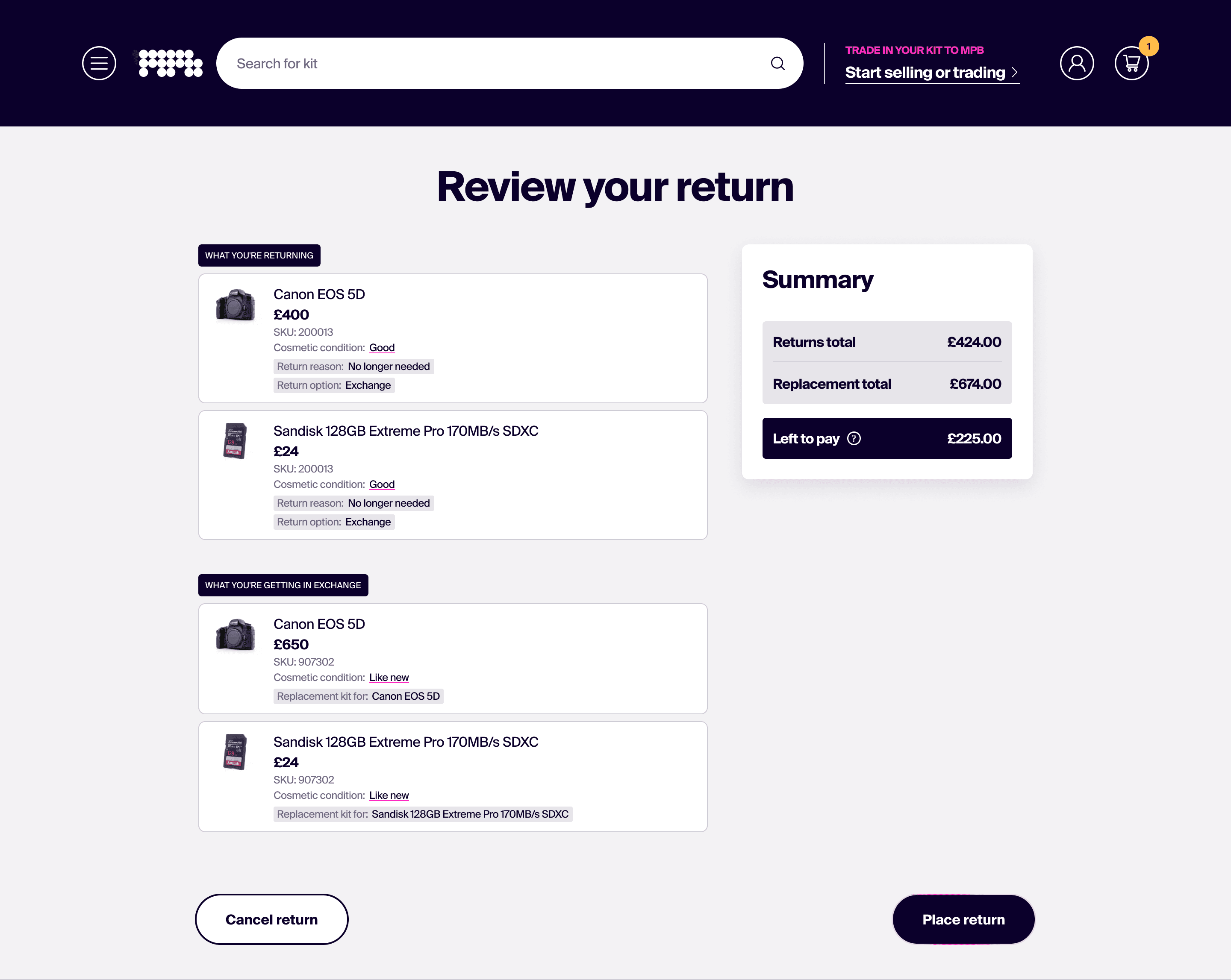 Review your return